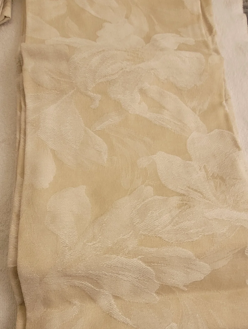 Vintage JC Penney Drapes Cream (2) Panels 80x84
